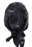 Ghoul Ghost Skulls Black and Gray Bandana Skull Cap, Made in USA, with Sweatband, Dorag Motorcycle Biker Hat