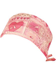 Pink Ribbon Breast Cancer Awareness Surgical Scrub Cap w/ Sweatband MADE IN THE USA Doctors Surgeon Hat for Men Women