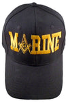 Marine Mason Baseball Cap Masonic Logo Hat for Freemasons Shriners Prince Hall Masons Headwear
