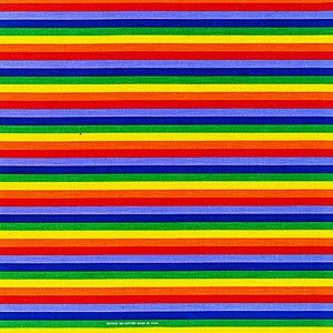 Rainbow Stripes Bandana 100% Cotton Red Purple Blue Yellow Green Stripes LGBT Pride