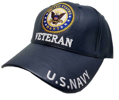 US NAVY LOGO Cap Blue Hat United States Military Adjustable One Size Fit Embroidered