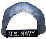 US NAVY LOGO Cap Blue Hat United States Military Adjustable One Size Fit Embroidered