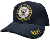 US NAVY Cap Blue Hat United States Military Adjustable Size Officially Licensed