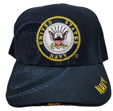 US NAVY Cap Blue Hat United States Military Adjustable Size Officially Licensed
