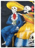 Mexican Dia de Muertos Doo Rag Cap Day of the Dead Skeleton Biker Hat Bandana Head Wrap with Sweatband for Men or Women