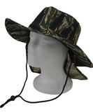 Safari Boonie Fishing Sun Hat Cotton Blend - Tiger Stipe Camouflage Camo MEDIUM