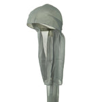 CLEARANCE Gray Wave Cap Sexy Tie Down Grey Durag Cap Cool Nylon Sporty and Fashionable Long and Short Hair