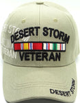 Desert Storm Baseball Cap Officially Licensed Tan Hat Army Navy Air Force Marine Men Women