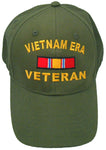Vietnam ERA Veteran OD GREEN Baseball Cap Military Vet Adjustable One Size Hat