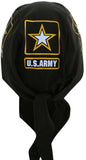 US ARMY Dorag Doo Rag, Bandana Head Wrap with Sweatband, Made in America, Motorcycle Skull Cap