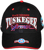 Tuskegee Airmen Baseball Cap Black Knights Mens Embroidered Hat Air Force History