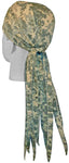 ACU Digital Camouflage Hunting Doo Rag ROVER Durag Long Tails and SWEATBAND MADE IN THE USA