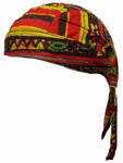CLEARANCE African Feel and Colors Doo Rag Skull Cap Black History Colorful Festive Pattern Kwanzaa