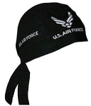 Air Force Bandana Cap Black Do Rag Motorcycle Durag Military Headwrap Biker Skull Cap Cotton Motorcycle