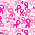 Pink Ribbon 100% Cotton Bandana Breast Cancer Awareness