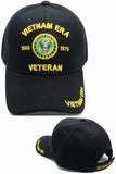 Vietnam ERA Army Veteran Hat Military Baseball Cap, Mens Womens, Black