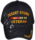 Desert Storm Black Baseball Cap Hat Army Navy Air Force Marine Veteran Men Women Vet