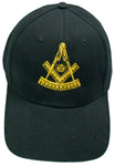 Mason Hat Black Past Master Baseball Cap with Masonic Logo Freemasons Shriners Prince Hall Lodge Headwear