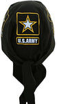 US ARMY Dorag Doo Rag, Bandana Head Wrap with Sweatband, Made in America, Motorcycle Skull Cap