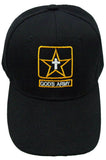 Christian Baseball Cap, God's ARMY, Black Religious Hat Adjustable Embroidered