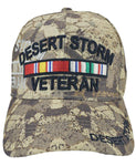 Desert Storm Veteran Hat Officially Licensed Camouflage Baseball Cap Army Navy Air Force Marine Men Women