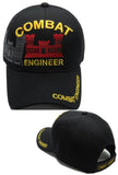 Army Engineer Baseball Cap, Black U.S. Military Hat, Embroidered, Officially Licensed