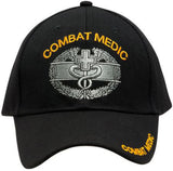 Army Medic Baseball Cap, Black U.S. Military Hat, Officially Licensed