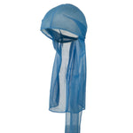 Light Blue Wave Cap Sexy Tie Down Durag Cap Cool Nylon Sporty and Fashionable Long and Short Hair