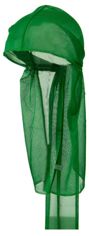 Kelly Green Wave Cap Sexy Tie Down Du-rag Cool Nylon Stocking Sleep Hat for Hair Waves