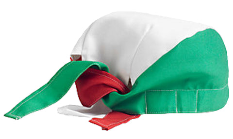 Chef Dorag Cap Cooks Hat Solid Red, Green and White