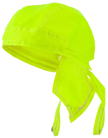 Hi-Vis Yellow Head Wrap | High Visibility | Doo Rag | Bright Skull Cap Safety Bandana Dorag