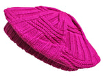 CLEARANCE Winter Crochet Beret Hat, Cold Weather Knitted Slouchy, Ladies Fashion, Vibrant Colors