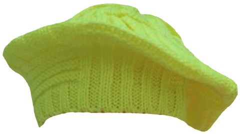 CLEARANCE Winter Crochet Beret Hat, Cold Weather Knitted Slouchy, Ladies Fashion, Vibrant Colors