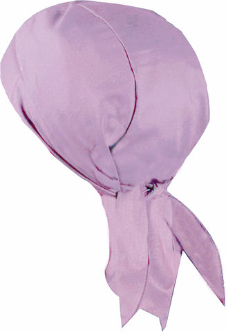 Lavender Purple Doo Rag Skull Cap with SWEATBAND, Motorcycle Bandana Head Wrap Dorag MADE IN AMERICA