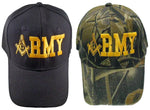 U.S. ARMY Camouflage Mason Baseball Cap Camo Masonic Logo Hat for Freemason Shriners Prince Hall Masons Headwear