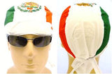 Mexican Flag Bandana Head Rag Cap Mexico White and Red Motorcycle Durag Skull Cap Cotton