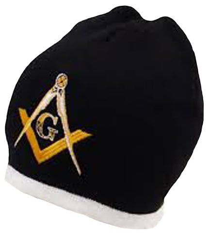 Mason Winter Hat, Cold Weather Beanie, Watch Hat, Black Skull Cap