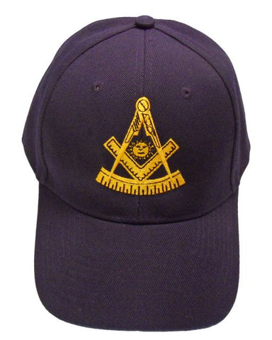 Mason Hat Navy Blue Past Master Baseball Cap with Masonic Logo Freemasons Shriners Prince Hall Lodge Headwear