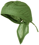 OD Green Doo-Rag Skull Cap Solid Du-Bandana Motorcycle Helmet Liner Chemo Head-Scarf