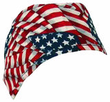 Nursing Scrub Hat Scrubs Cap, Cotton, Red White and Blue American Flag Patriotic