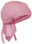 PINK Doo-Rag Skull Cap Solid Du-Bandana Motorcycle Helmet Liner Chemo Head-Scarf