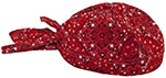 Red Paisley Headwrap Doo Rag Durag Skull Cap Cotton Sporty Motorcycle Hat