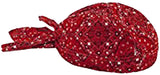 Red Paisley Headwrap Doo Rag Durag Skull Cap Cotton Sporty Motorcycle Hat