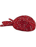 Red Paisley Headwrap Doo Rag Durag Skull Cap Cotton Sporty Motorcycle Hat