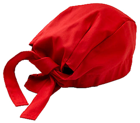 Chef Dorag Cap Cooks Hat Solid Red