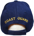 Coast Guard Retired Hat, Blue Military Baseball Cap with Eagle and American Flag