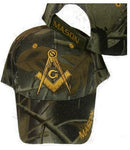 Mason Hat Camouflage Baseball Cap with Masonic Logo Freemasons Shriners Prince Hall Lodge Headwear