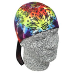 Tie Dye Bandana Headwrap 1960s Tye Die Hippie Hat Fun Woodstock Rainbow Hippy 60s Colorful Hi-Vis