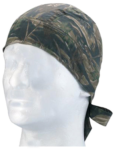 Camouflage Smokey Branch Stripe Head Wrap Doo Rag Camo Durag Skull Cap Cotton Sporty Motorcycle Hat