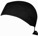 Black Surgical Scrub Cap w/ Sweatband MADE IN THE USA Doctors Surgeon Hat for Men Women